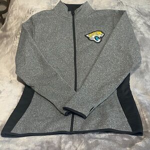 NFL JACKSONVILLE JAGUARS Gray and Black Full-Zip Sweat Jacket
Women’s Large